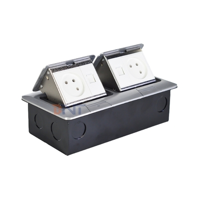 ODM/OEM Waterproof Hidden Pop-Up Type Floor Socket Box Israel Standard 2 AC Outlets Grounding Outlets