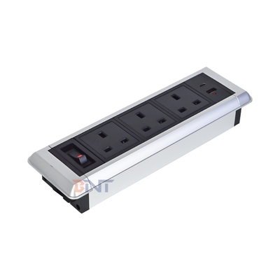 Desktop Multifunctional Power Sockets with 3AC Electric Embedded socket USB A+USB C Charging Sockets