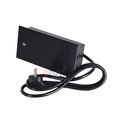 Slip-Open Euro Tabletop Electric Power Socket 2 AC Outlets USB A+C IP44 16A Rated Current for Office Use EU Plug Standard