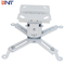 White Projector Ceiling Mount , 30 Degree Swivel Projector Mounting Bracket