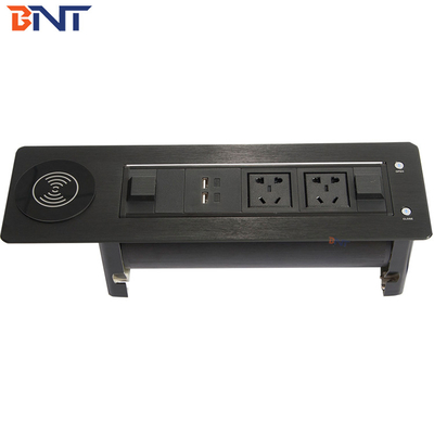 Multimedia Desktop Socket With Aluminum Alloy Surface Panel