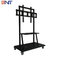 Black Floor Stand TV Mobile Cart Maximum Supporting Weight 130KG