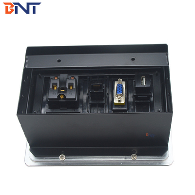 Company Table Top Power Outlets Aluminum Alloy Material With VGA Interface