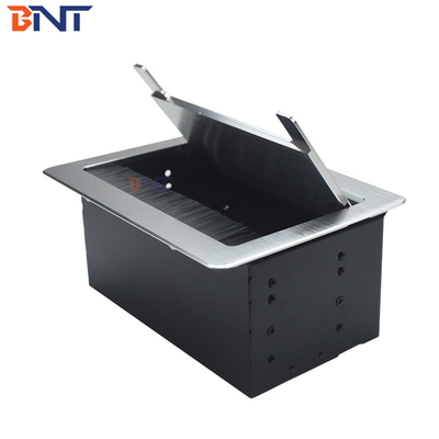 aluminum alloy material desk power outlet with buttom case BF501