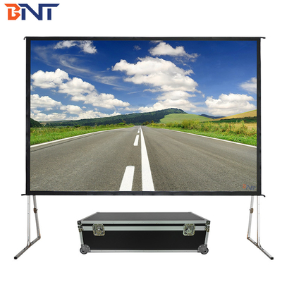 Fast Fold Motorised Projector Screen 84 Inch With Aluminum Alloy Frame