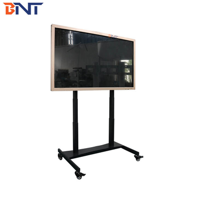 Touch Screen Flat Screen TV Cart Black Color Production Height 60 - 125CM