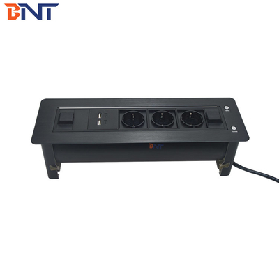 Electric Flip Up Conference Table Outlet , Meeting Table Power Socket