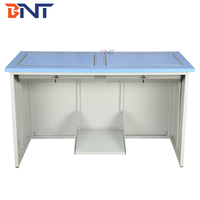 Customizable Flip Top Computer Desk For Multimedia Classroom / Conference Room