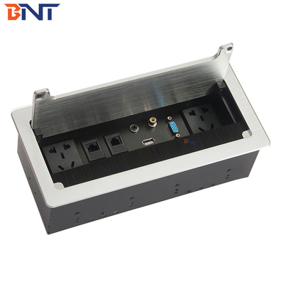 Desktop Flip Up Plug Sockets For Company / School Conference System