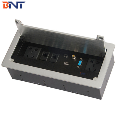 Desktop Flip Up Plug Sockets For Company / School Conference System