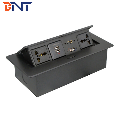 Tabletop Pop Up Media Socket With USB Charger