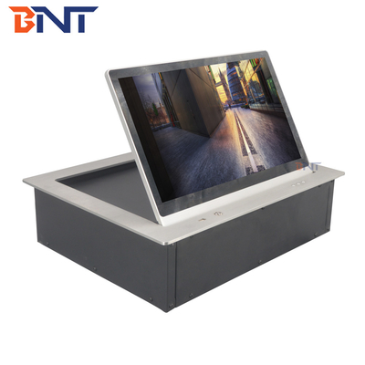 Smart Office Use Conference Room Motorized Monitor Lift With 15.6 Inch Touch Screen