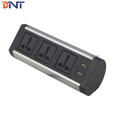 Office Furniture Electric 300*70*80mm Desktop Power Outlet