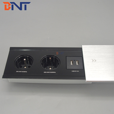 Conference Room Hidden Sliding Tabletop Socket