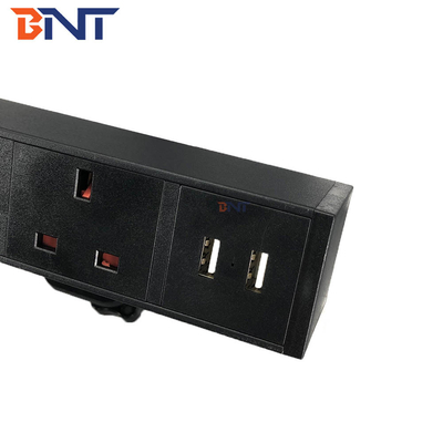 Aluminum Alloy Conference Room Movable Desktop Power Outlet