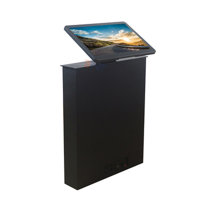 Conference Table Motorized Monitor Lift With 17.3 Inch Screen