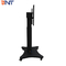 Electric Lifting Floor Standing Moving Tv Bracket Movable Wheels
