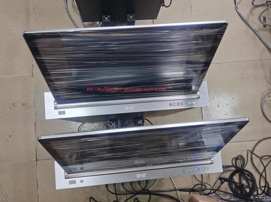Retractable Motorized Monitor Lift Display 18.5" Screen HDMI Inteface