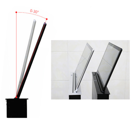 17.3" Screen Conference Table Motorized Monitor Lift With Anti Pinching Hand Protection