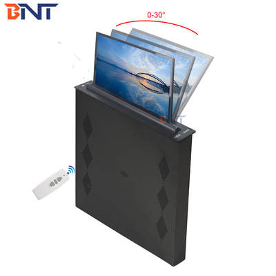 17.3&quot; Screen Conference Table Motorized Monitor Lift With Anti Pinching Hand Protection