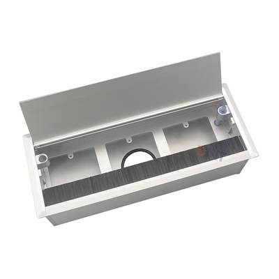 Brushed Wire Management Desk Cable Box Aluminum Cable Grommet