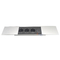 Silver Slide Desktop Power Outlet Tabletop Media Socket In Meeting Head Desk