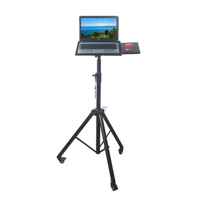 Portable Folding Laptop Tripod Stand With Mouse Tray Wheels