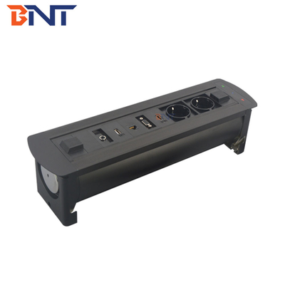 Motorized Universal Plug Table Mount Socket Outlet With USB HD-MI