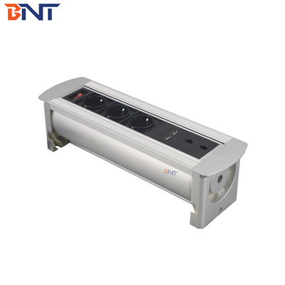 Customized modules desk power connector aluminum alloy panel hidden desktop socket