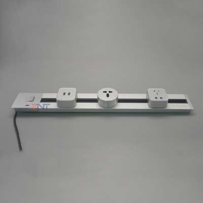 Office Desk Smart Hidden In Tabletop Power Track System Socket GSS System Rail Track Socket