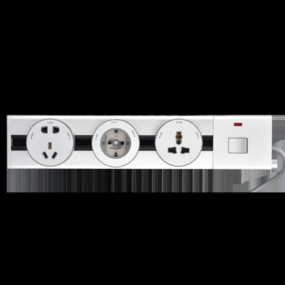 Smart Office Desk Power Track Embedded System Electric Socket  Removable Power Track Rail Socket With GSS System