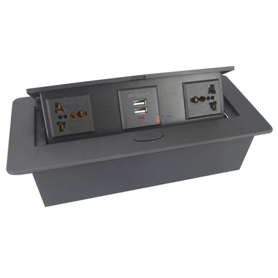 OEM customized Tabletop smart pop up socket Hide embedded Pop-up power socket outlets