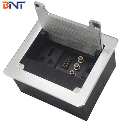 Conference Brush Socket Clamshell Hidden Table Mounted Socket Box For Office Table