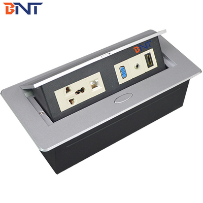 Conference Table Cable Connection Pop Up Electrical Socket With Usb And HD-MI