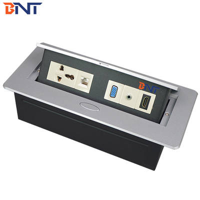 Conference Table Cable Connection Pop Up Electrical Socket With Usb And HD-MI