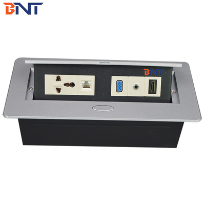 Conference Table Cable Connection Pop Up Electrical Socket With Usb And HD-MI