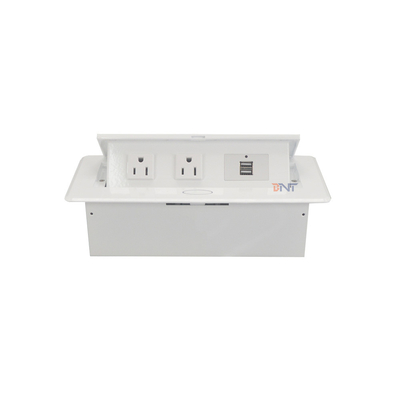 US Standard Power Socket Pop Up Desktop Socket Outlet With USB For Office