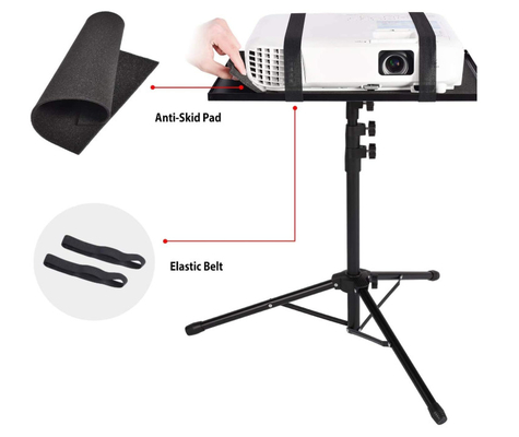 150cm Retractable Laptop / Projector Floor Tripod Stand With Phone Holder