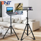 Cold Rolled Steel 110-190cm Braked Wheels Floor Projector Tripod Stand For Laptop / Camera Used