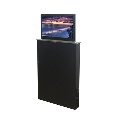 Aluminum Ultra Hidden Desk Monitor Lift 18.5 Inch / 23.5 Inch Motorized Monitor Lift