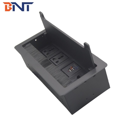 Factory Wholesale Office Furniture Brush Cover Desktop Socket Hidden In Desk Table