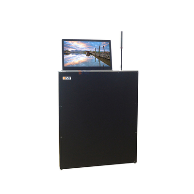 Screen Lift Double Panel Motorized Monitor Lift 15.6/17.3/23.6 Inch Motorized LCD Monitor Lift With Name Display