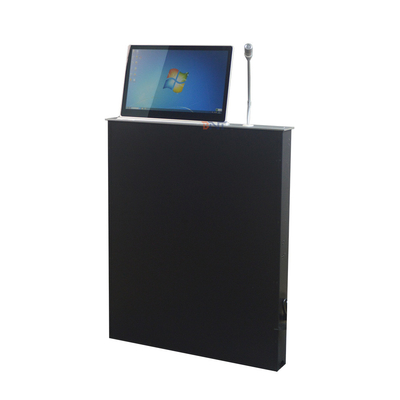 Screen Lift Double Panel Motorized Monitor Lift 15.6/17.3/23.6 Inch Motorized LCD Monitor Lift With Name Display