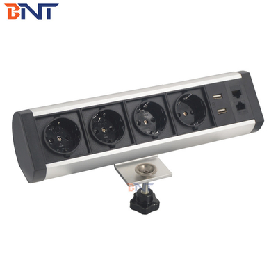 240VAC EU Power Desktop Clamp Socket For Office Room