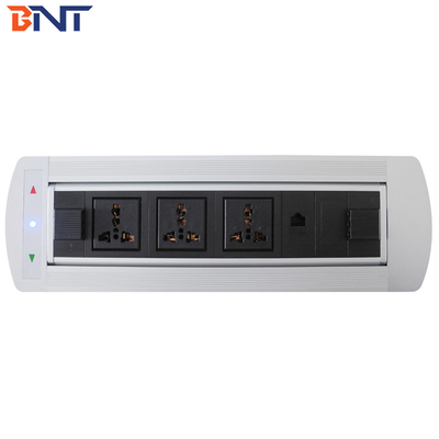 Multimedia Conference Room Desktop Flip Up Socket For Multiple Power Plugs