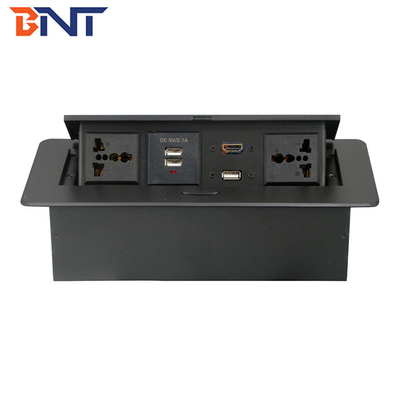 Furniture Pop Up Concealed Mounted Desk Power Outlet With HDMI USB And Power