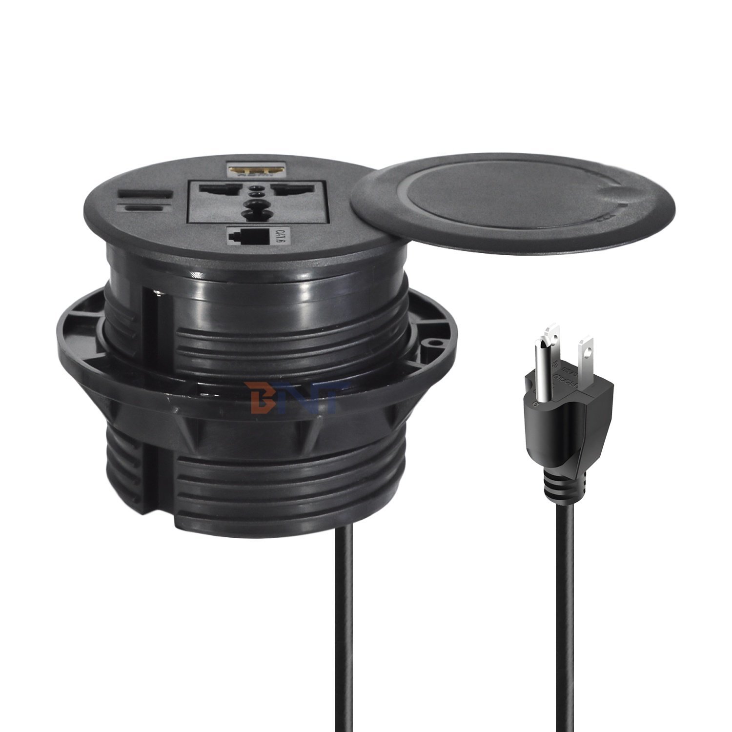 Embedded Outlet Round Sofa Embedded Power Socket with Universal Standard Power Outlets ...