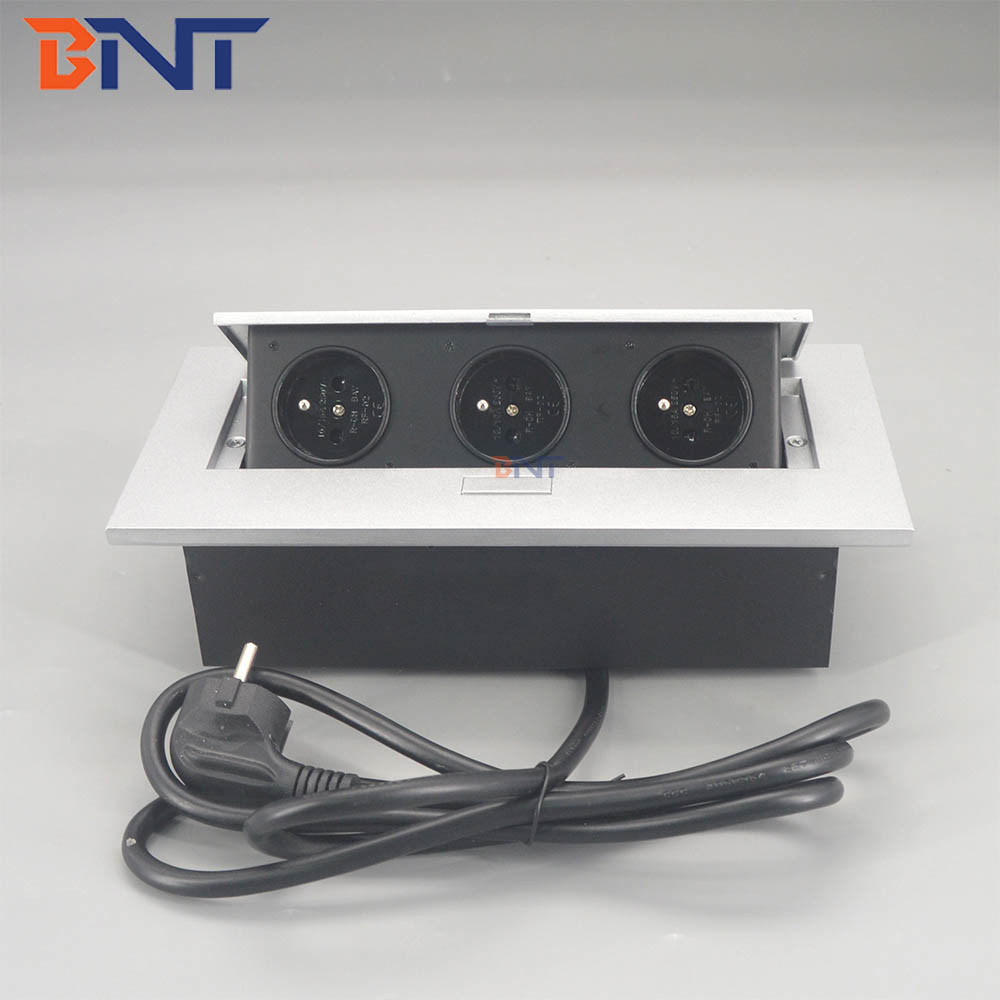 Computer Outlet Popup Zinc Alloy Desktop Hidden Pop Up Power Outlet
