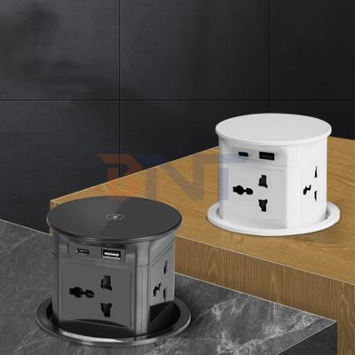 BNT Wireless Charger Automatic Pneumatic Pop-up Kitchen Sink Tap New Tabletop Design 4 Outlets Modern Automatic