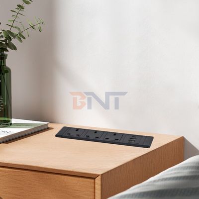 3UK Outlets Desktop Multifunctional Power Sockets with 3AC Electric Socket and 2*USB A+1*USB C Charging Sockets